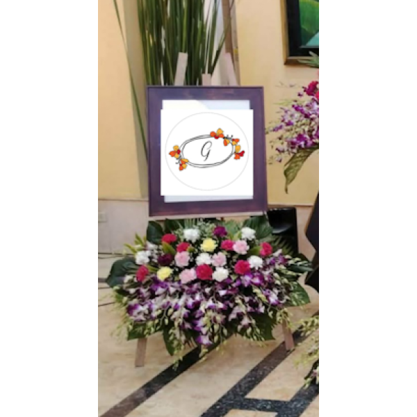 FUNERAL EASEL FLOWERS